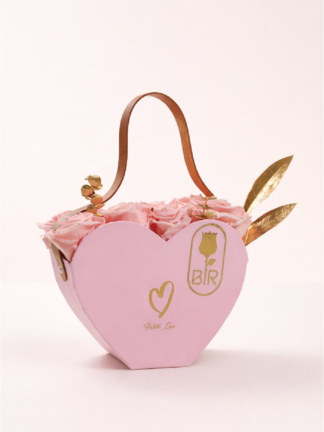 Heart-Shaped Preserved Rose Purse - Image 3