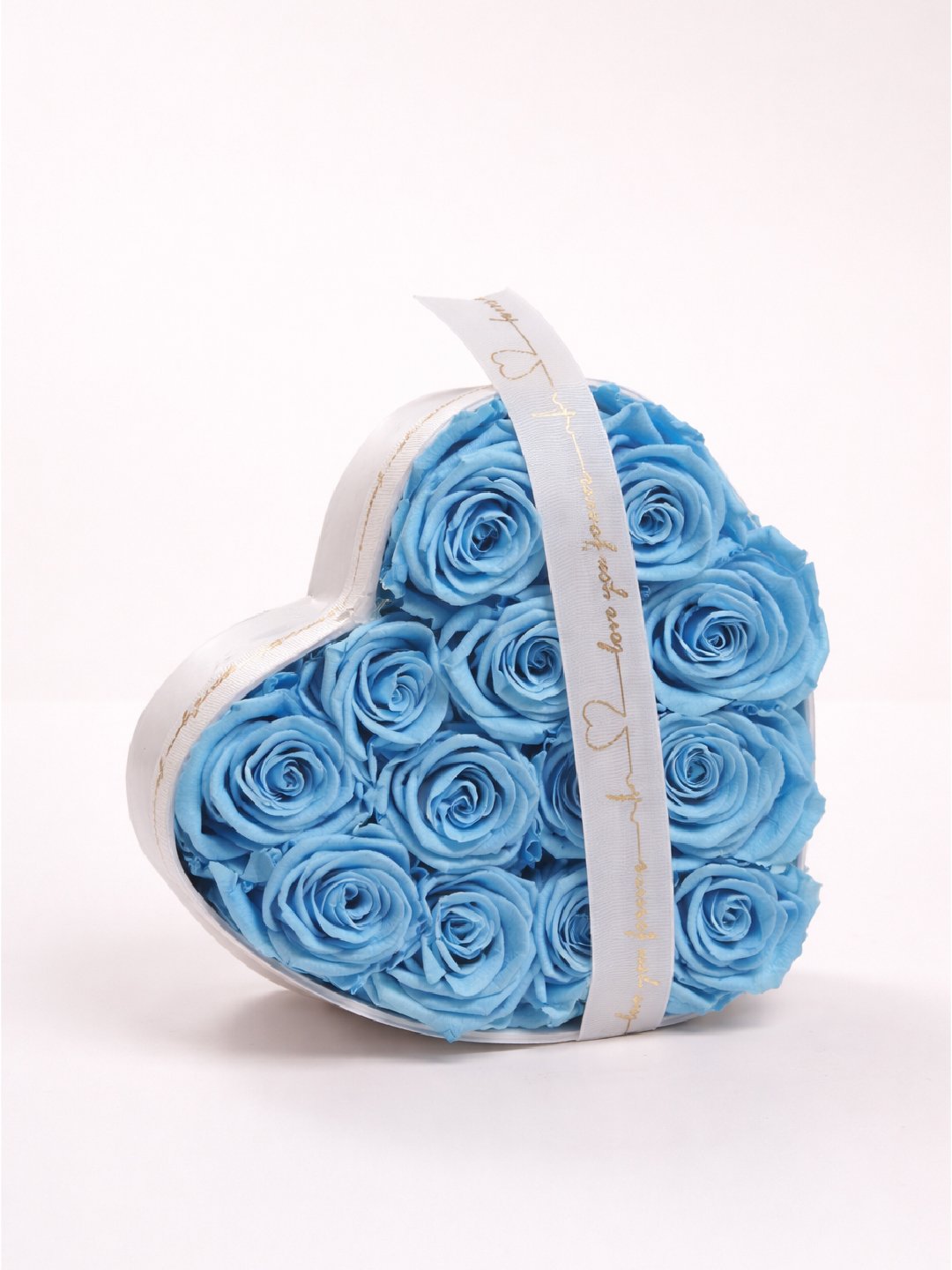 Preserved Roses Heart Box