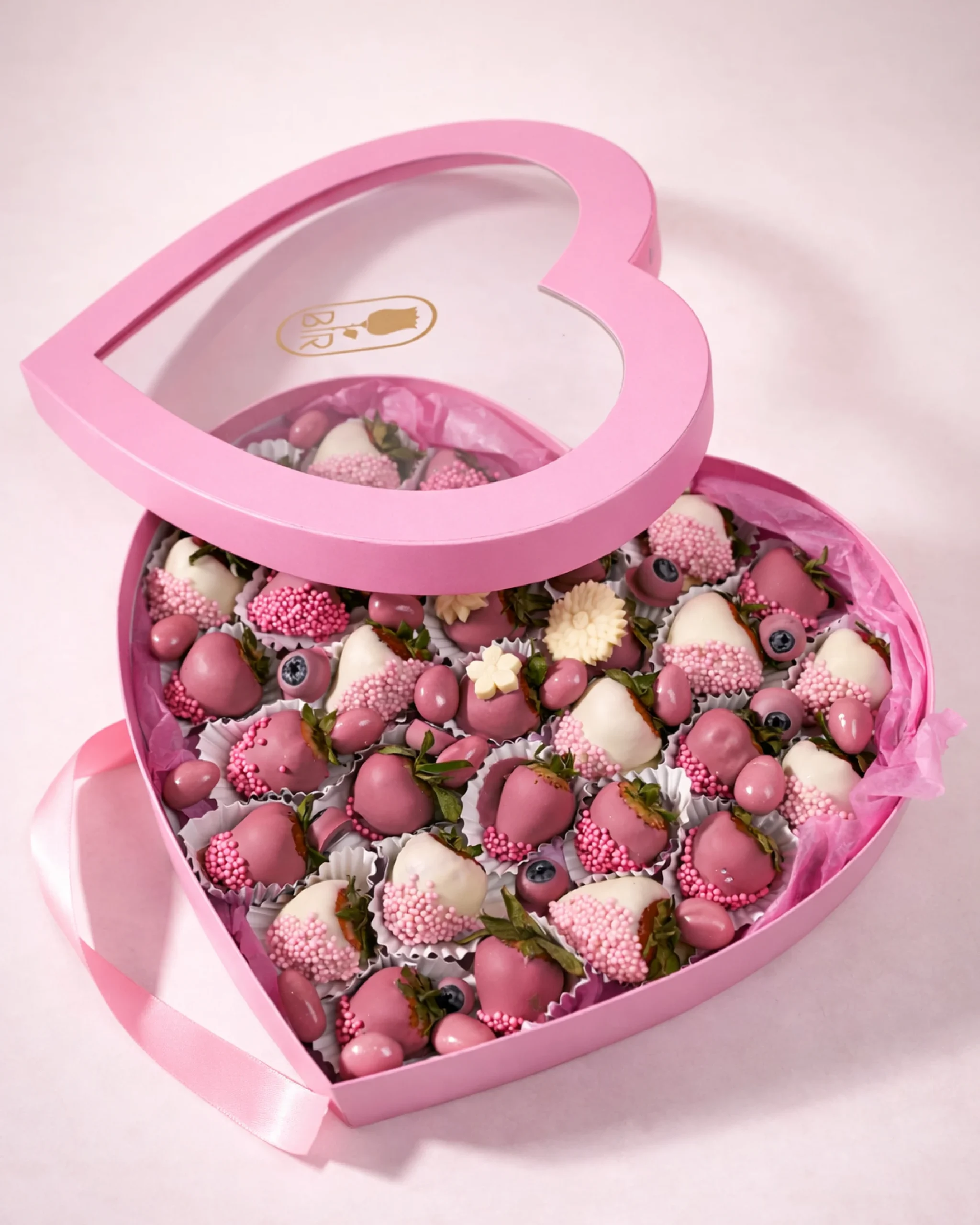 Fresh strawberries dipped in luxury chocolate